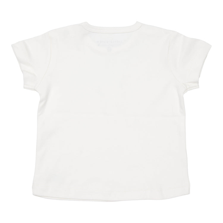 LITTLE DUTCH. T-shirt short sleeves Sailboat White