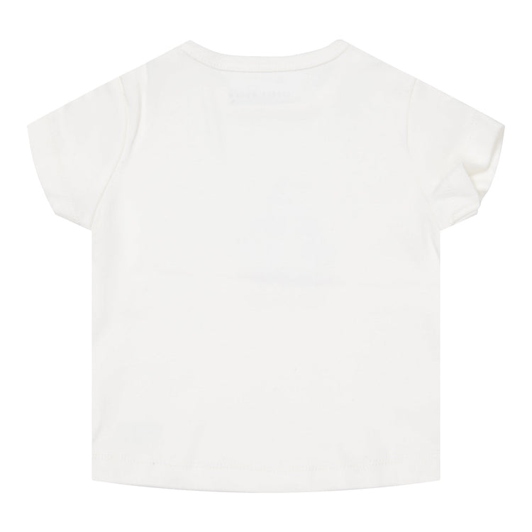 LITTLE DUTCH. T-shirt short sleeves Little Goose Walking White