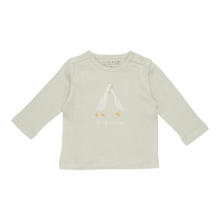 LITTLE DUTCH. T-shirt long sleeves Little Goose Lovely Memories Olive - 50/56