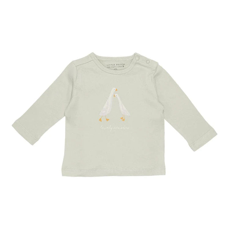 LITTLE DUTCH. T-shirt long sleeves Little Goose Lovely Memories Olive - 62