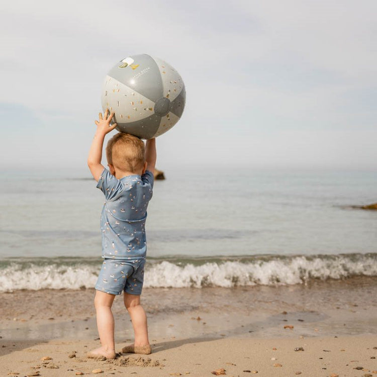 LITTLE DUTCH. Μπλουζάκι κοντομάνικο με προστασία UV Sailors Bay Dark Blue - Νο 74/80