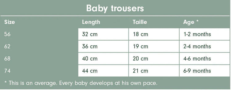 LITTLE DUTCH. Trousers Rib Sand - 50/56