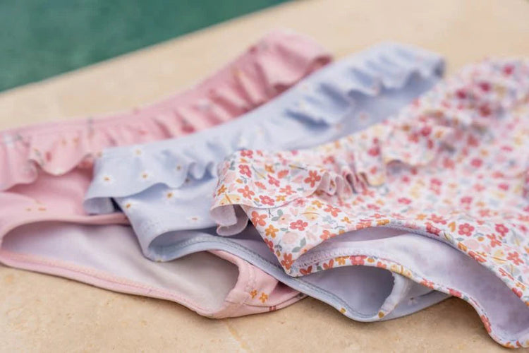 LITTLE DUTCH. Swim pants ruffles Litte Pink Flowers - 62/68