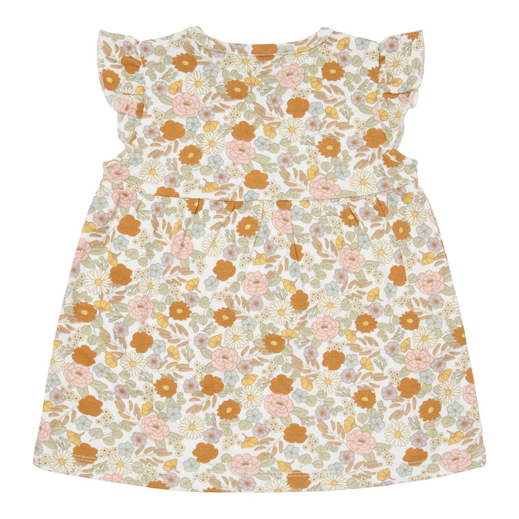 LITTLE DUTCH. Dress sleeveless with ruffles Vintage Little Flowers - 50/56