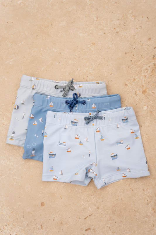 LITTLE DUTCH. Παιδικό μαγιό για αγόρια Sailors Bay Dark Blue - Νο 62/68