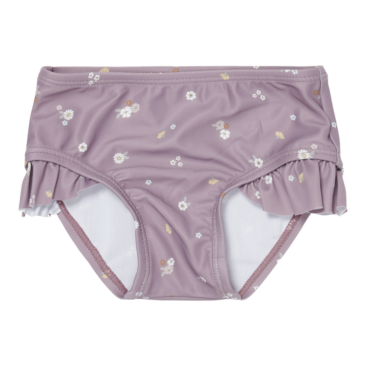 LITTLE DUTCH. Swim pant ruffles Mauve Blossom - 62/68