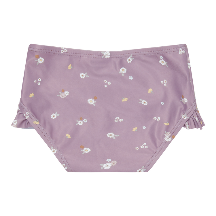 LITTLE DUTCH. Swim pant ruffles Mauve Blossom - 62/68