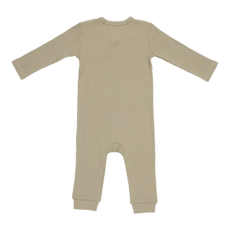 LITTLE DUTCH. One-piece wrap suit Rib Olive