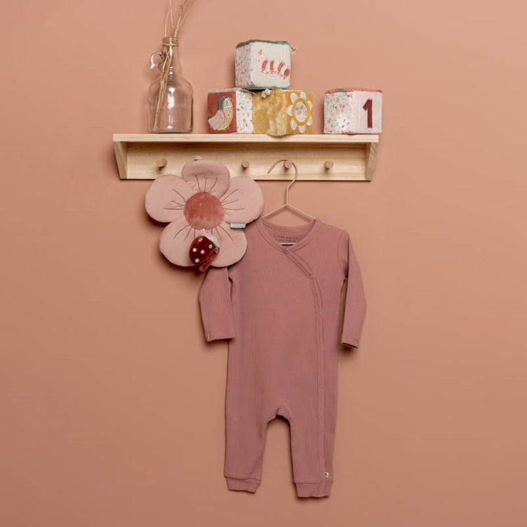 LITTLE DUTCH. Ολόσωμο φορμάκι Rib Vintage Pink