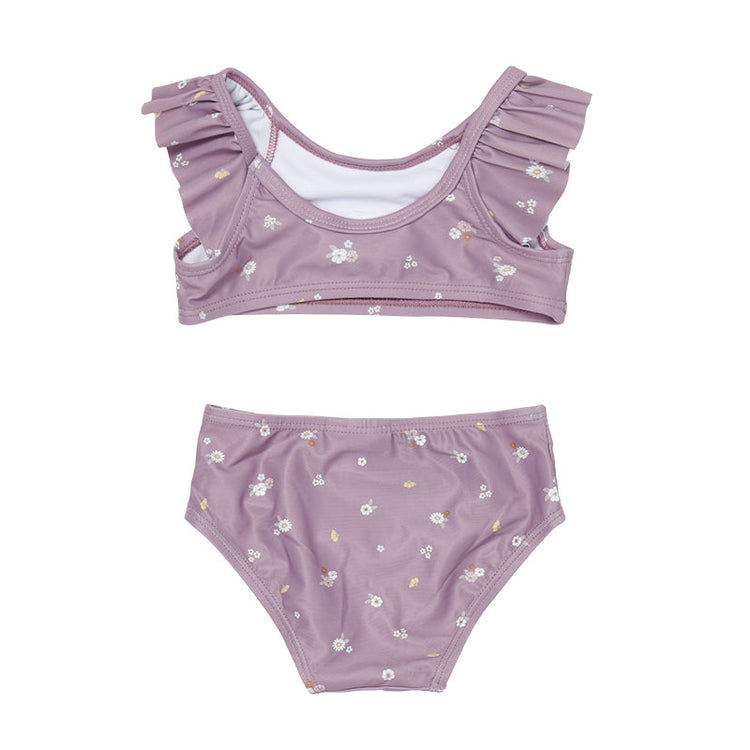 LITTLE DUTCH. Flounce bikini set Mauve Blossom - 62/68