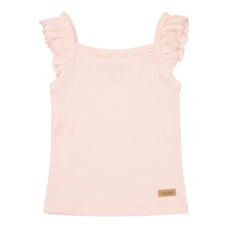 LITTLE DUTCH. Singlet with frills Pink