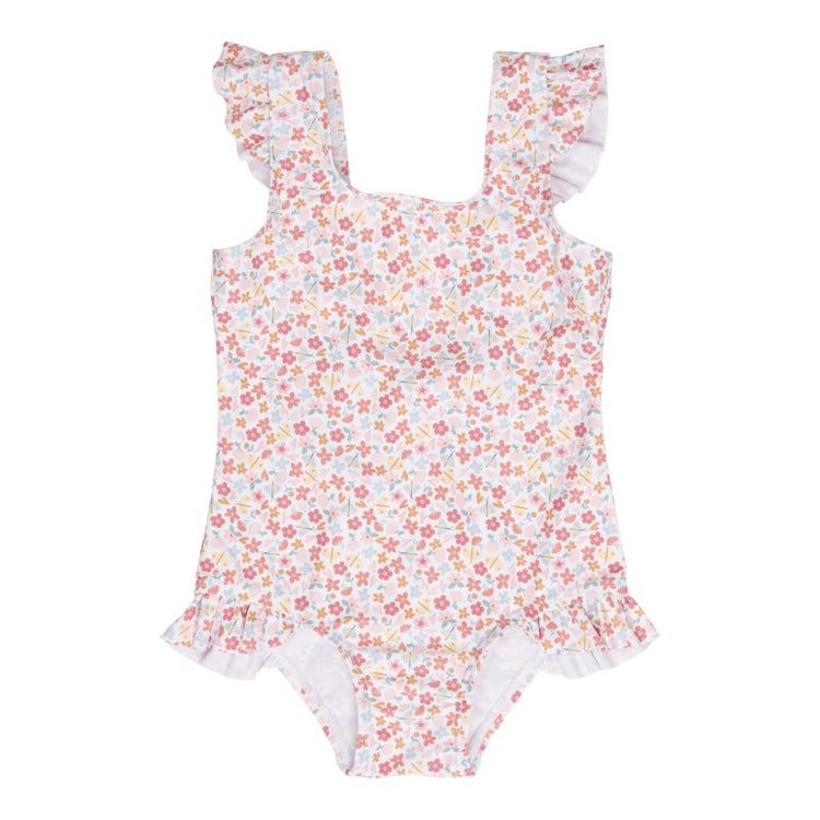 LITTLE DUTCH. Bathsuit ruffles Summer Flowers  - 62/68