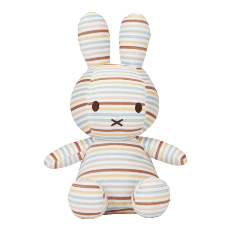 LITTLE DUTCH. Cuddly toy miffy Vintage Sunny Stripes all-over 25 cm
