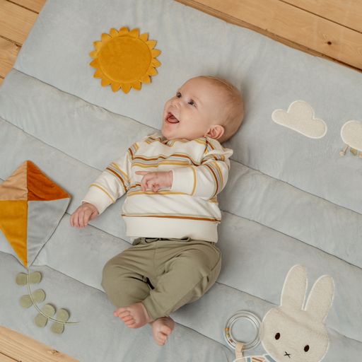 LITTLE DUTCH. Miffy playpen mat Vintage Sunny Stripes