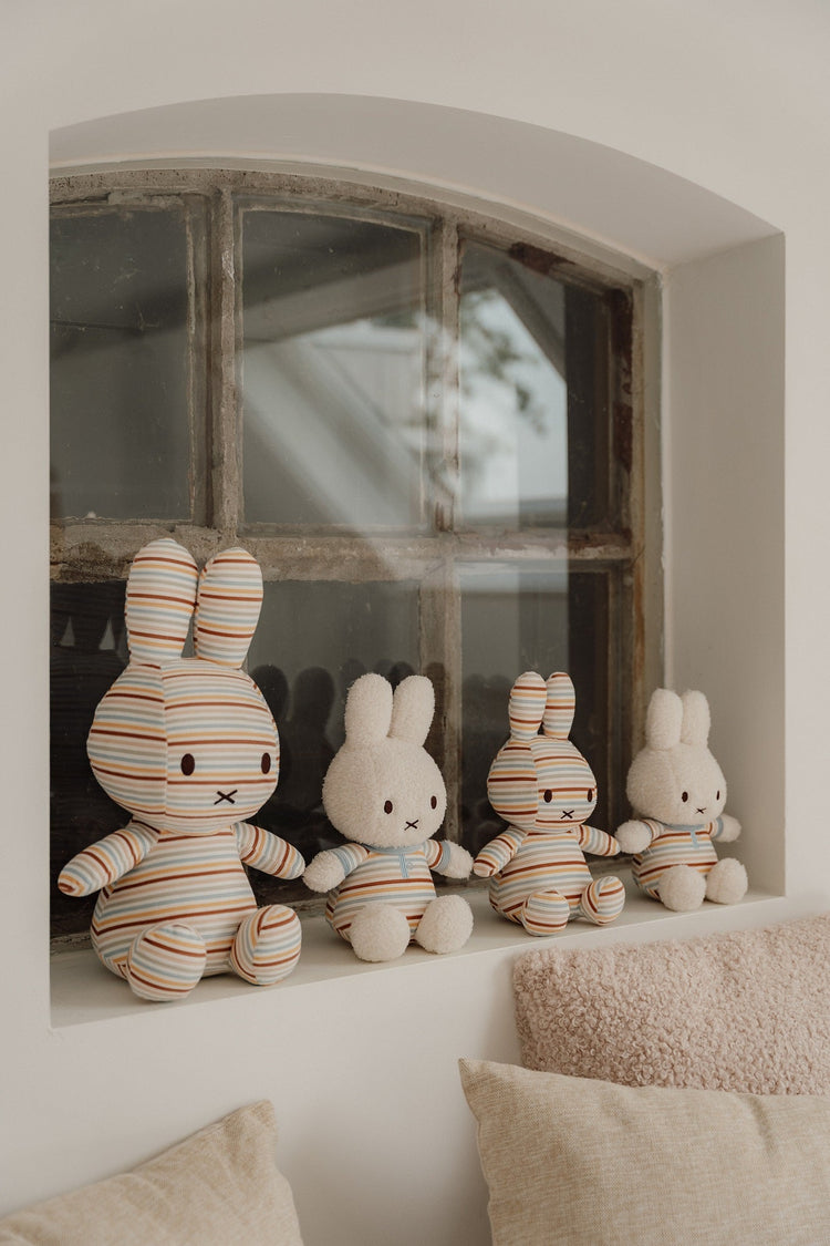 LITTLE DUTCH. Υφασμάτινη κούκλα Miffy Vintage Sunny Stripes 100cm