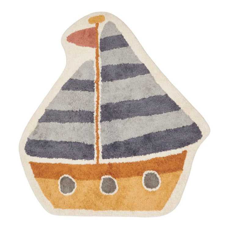 LITTLE DUTCH. Rug Boat Blue - 105x120 cm