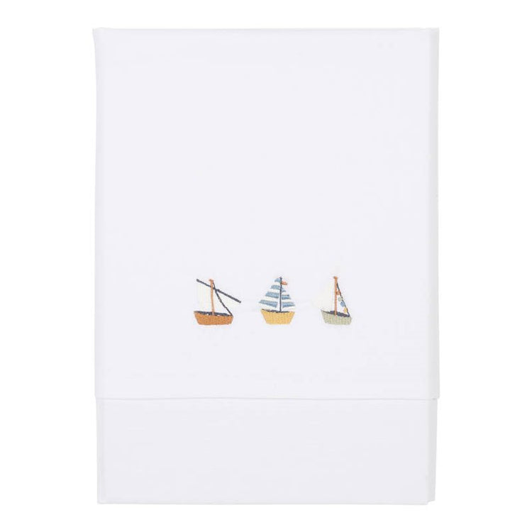 LITTLE DUTCH. Σεντόνι με κέντημα Sailors Bay 110 x 140