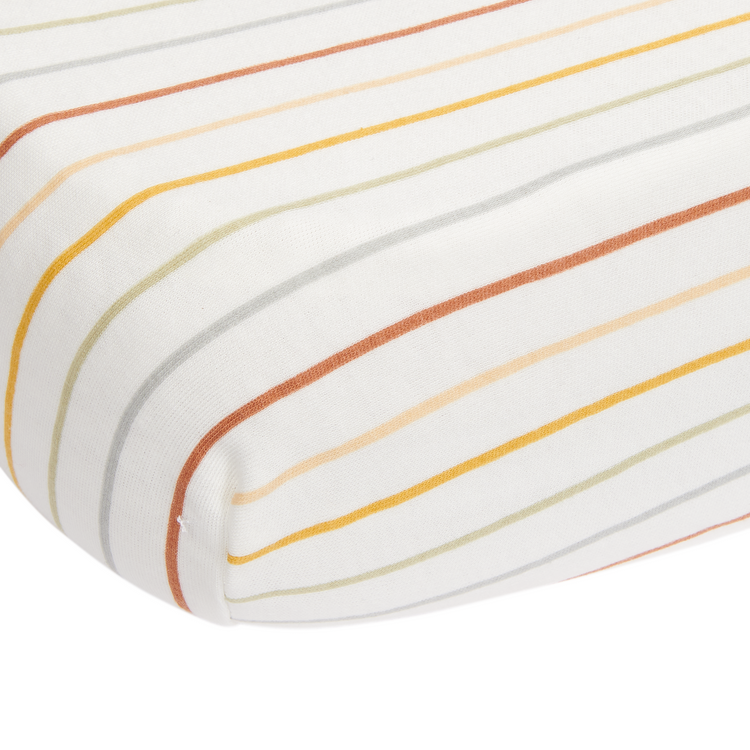 LITTLE DUTCH. Fitted sheet Vintage Sunny Stripes 70 x 140