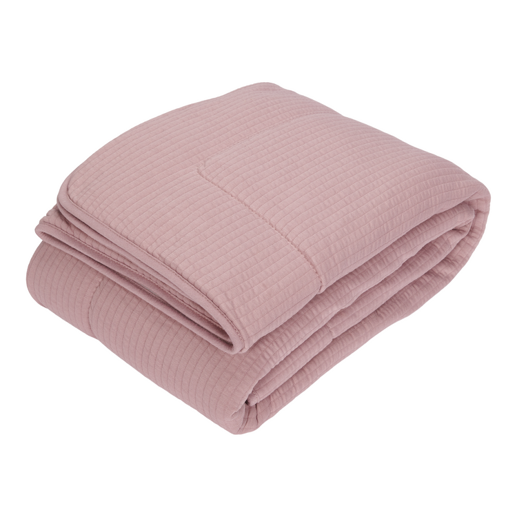 LITTLE DUTCH. Cot Blanket Pure Mauve 110 x 140