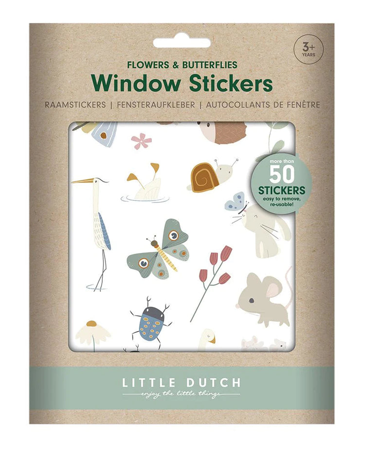 LITTLE DUTCH. Window Stickers Flowers & Butterflies