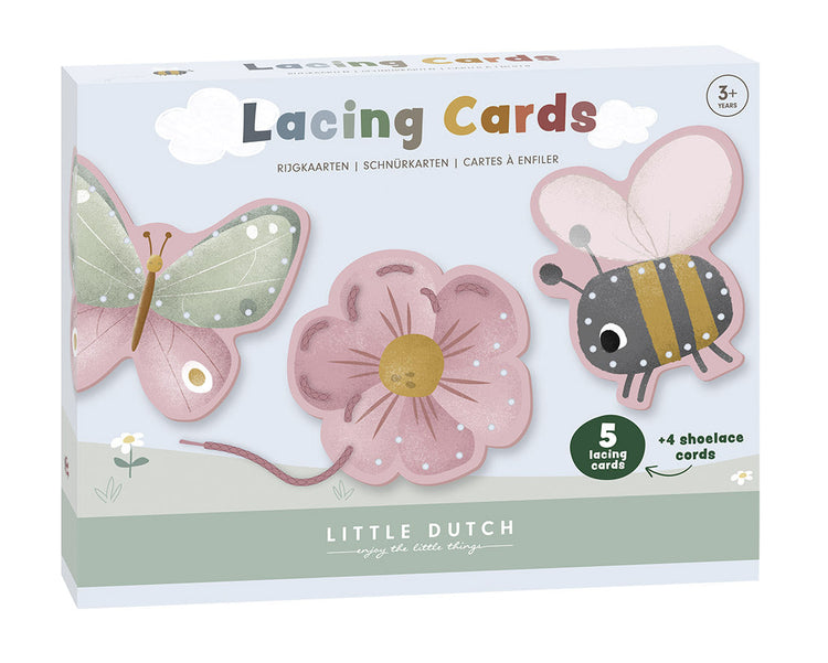 Little Dutch. Lacing Cards Flowers & Butterflies