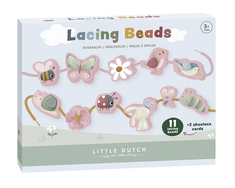 Little Dutch. Lacing Beads Flowers & Butterflies