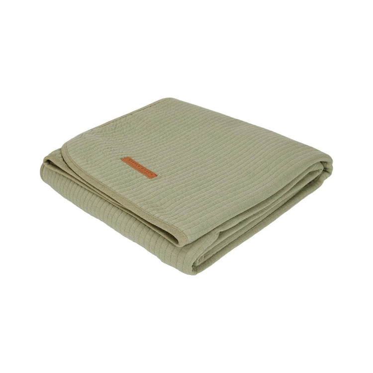 LITTLE DUTCH. Cot summer blanket Pure Olive 110 x 140