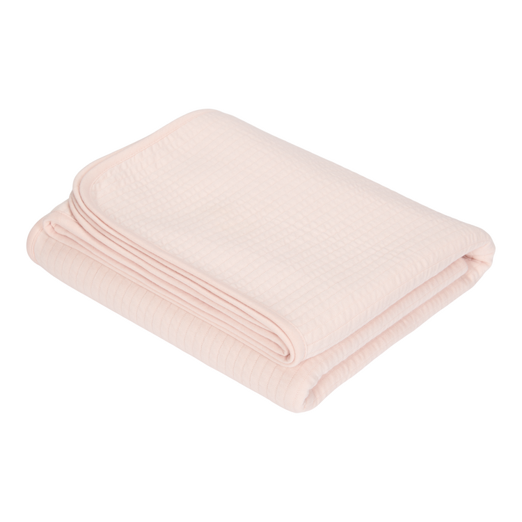 LITTLE DUTCH. Bassinet summer blanket Pure Soft Pink 100 x 70