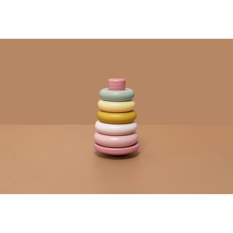 LITTLE DUTCH. Stacking Rings Pink