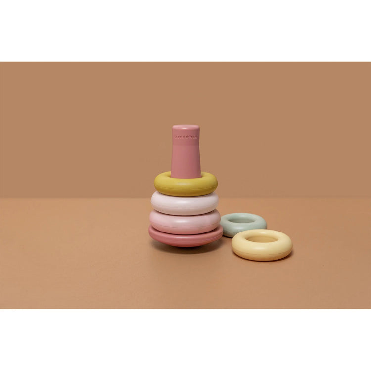 LITTLE DUTCH. Stacking Rings Pink