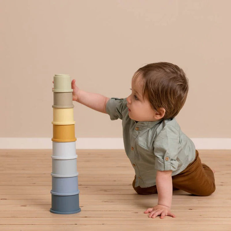 LITTLE DUTCH. Stacking Cups Blue