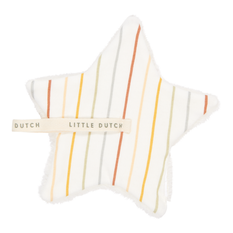 LITTLE DUTCH. Cuddle cloth star Vintage Sunny Stripes 30x35