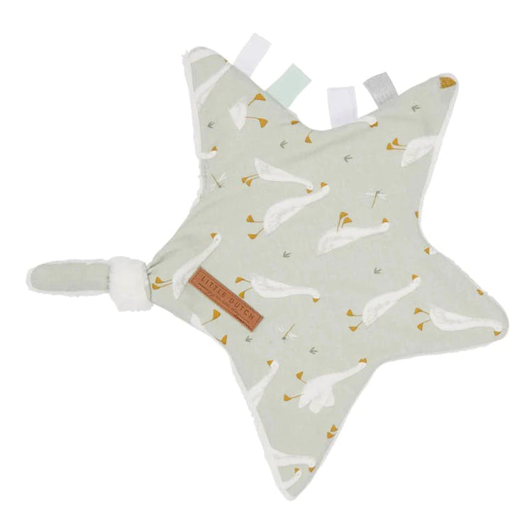 LITTLE DUTCH. Cuddle cloth, star Little Goose 27 x 27