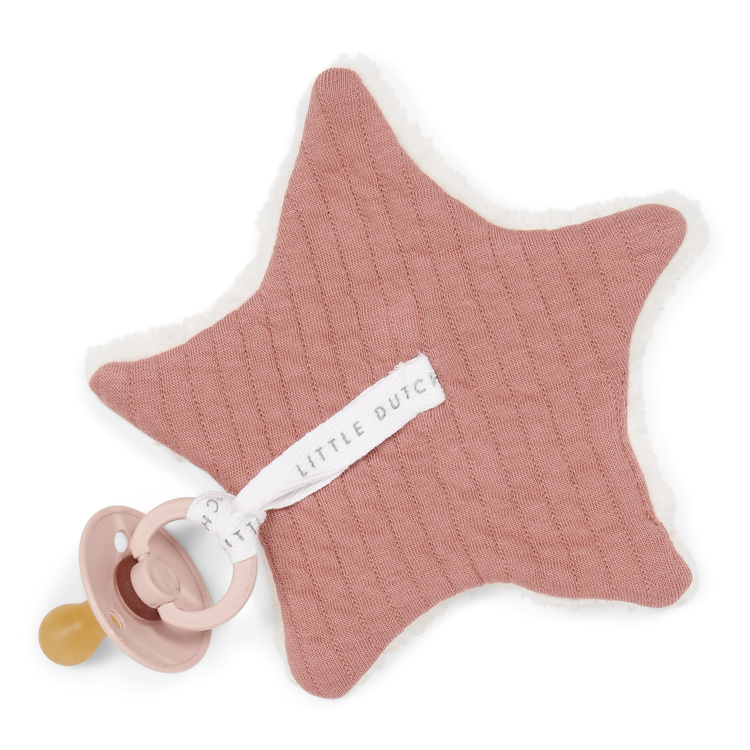 LITTLE DUTCH. Cuddle cloth star Pure Pink Blush