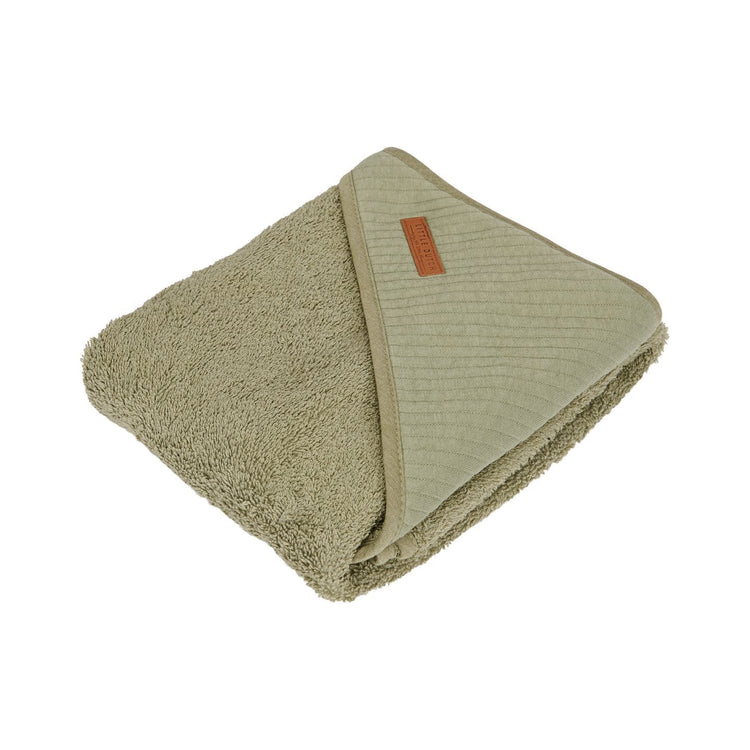 LITTLE DUTCH. Hooded towel Pure Olive