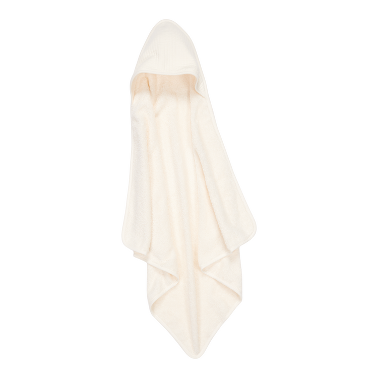 LITTLE DUTCH. Hooded towel Pure Soft White 75 x 75