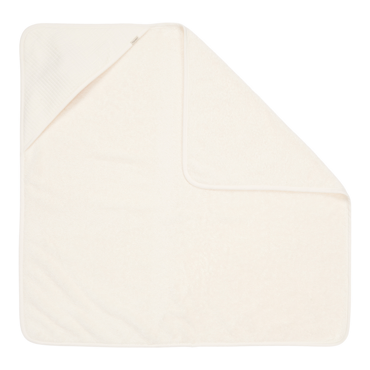 LITTLE DUTCH. Hooded towel Pure Soft White 75x75