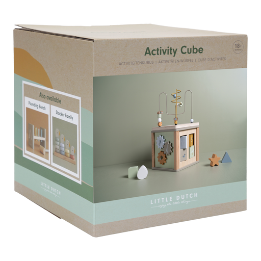 LITTLE DUTCH. Wooden Activity Cube Little Goose FSC