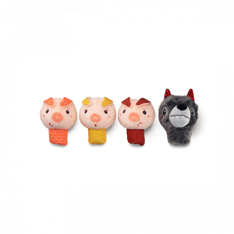 LILLIPUTIENS- The wolf and the 3 little pigs finger puppets