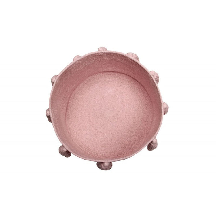 Lorena Canals. Basket Tassels pink 30Χ45Χ45