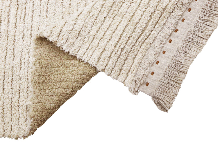 Lorena Canals. Reversible Washable Rug Duetto Sage 140x200 cm