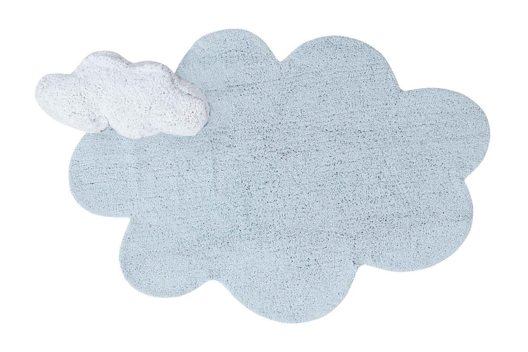 Lorena Canals. Χαλί δωματίου Puffy συννεφάκι με μαξιλάρι (γαλάζιο)