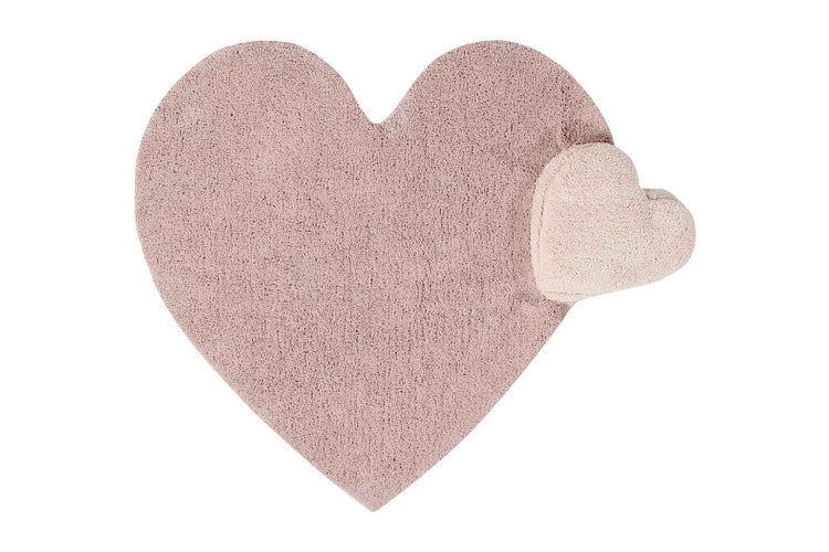 Lorena Canals. Χαλί δωματίου Puffy καρδιά με μαξιλάρι (ροζ)