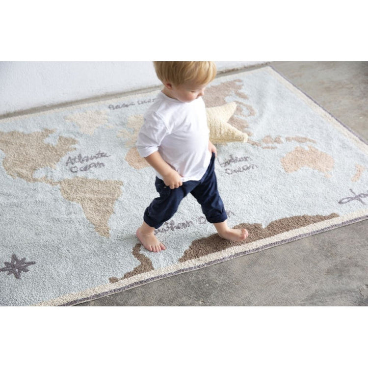 Lorena Canals. Washable Rug Vintage Map. 140x200