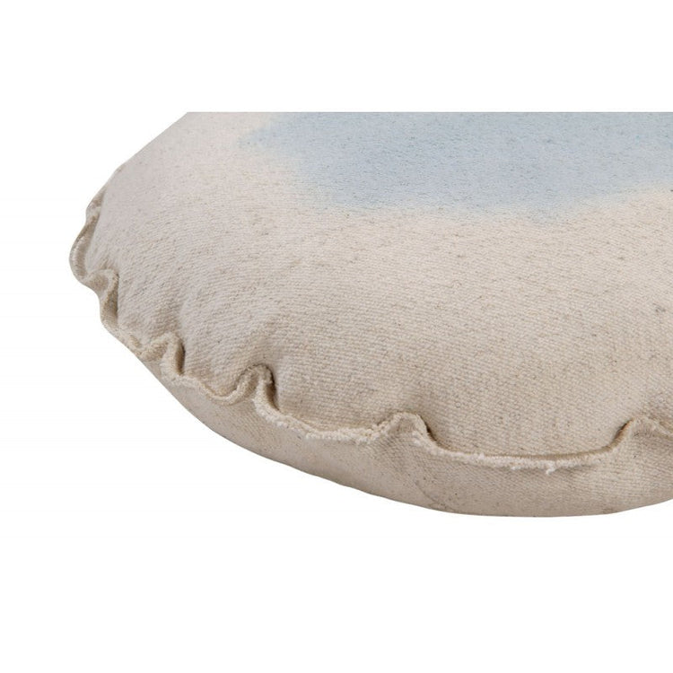 Lorena Canals. Round cushion Tie-Dye (beige-light blue)