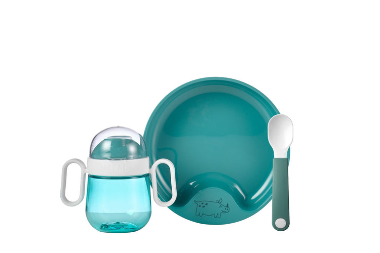 MEPAL. Set baby dinnerware mio 3 pcs - deep turquoise