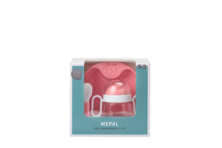 MEPAL. Set baby dinnerware mio 3 pcs - deep pink