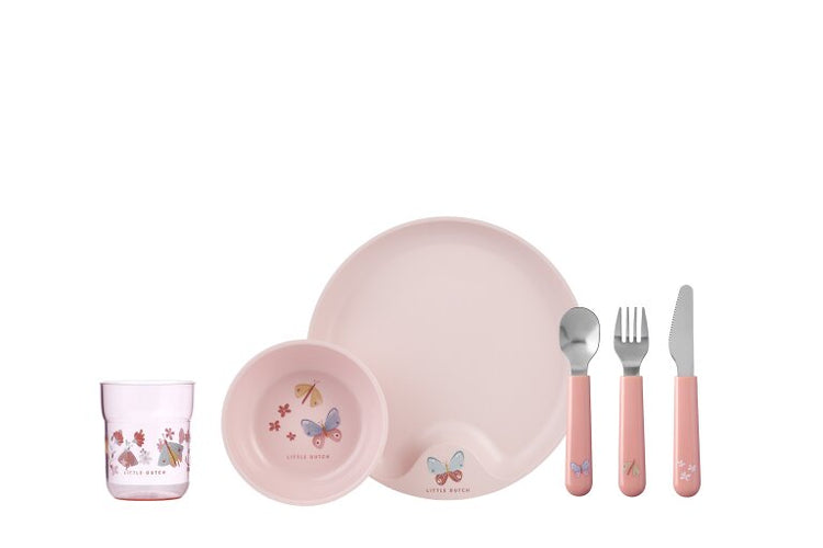 LITTLE DUTCH. Set Children's Dinnerware 6 pcs - Flowers & Butterflies