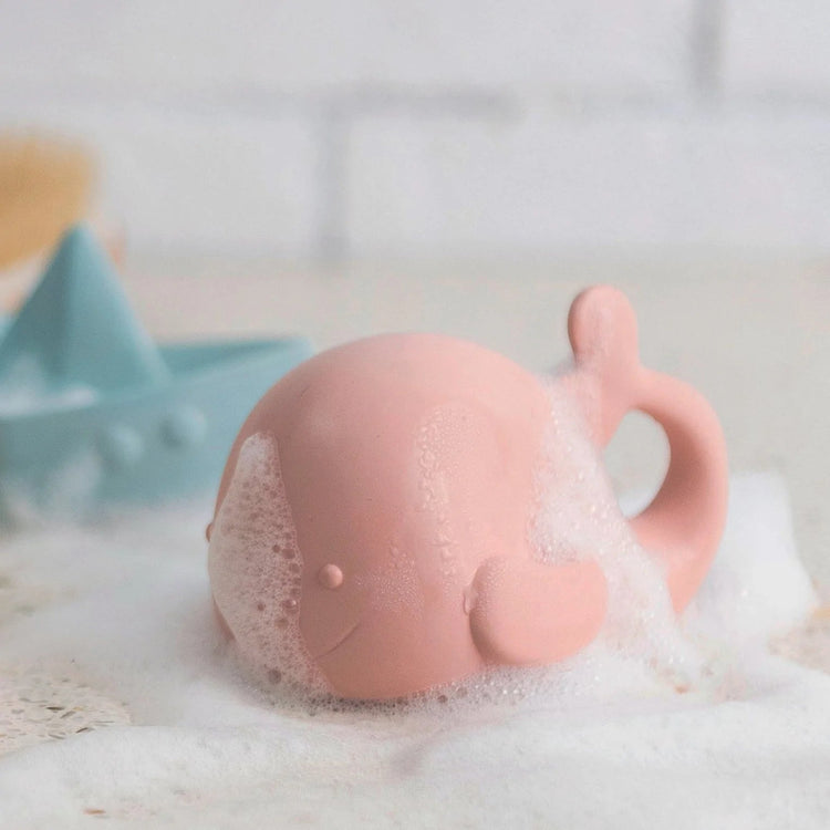 NATTOU. Bath Toy Whale Natural Rubber (pink)
