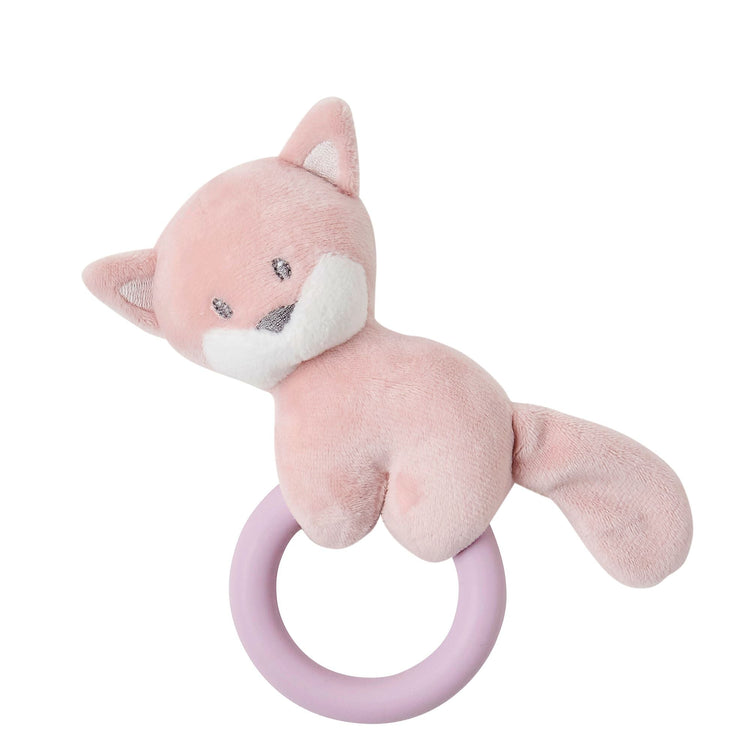 ALICE & POMME. Rattle fox with silicone ring